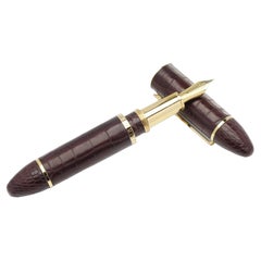 Louis Vuitton leather and 18K Gold Fountain Pen