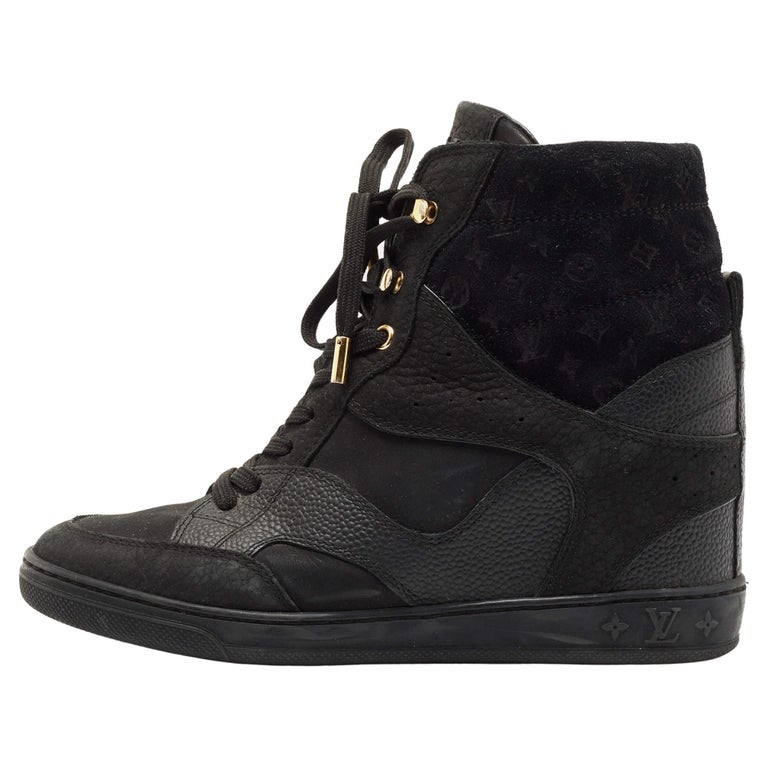 LOUIS VUITTON S/S 2012 Khaki Suede Leather LV High Top Surfside Sneaker  Boot