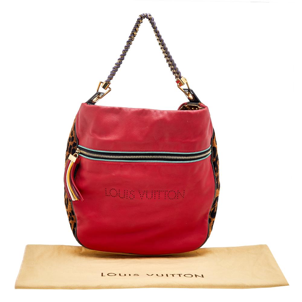 Louis Vuitton Leather And Jacquard Limited Edition Safari Flight Bag 5