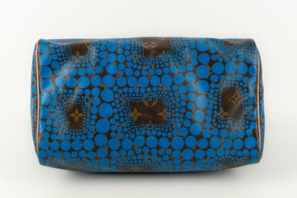 Louis Vuitton Leather Bag by Yayoi Kusama In Excellent Condition For Sale In SAINT-OUEN-SUR-SEINE, FR
