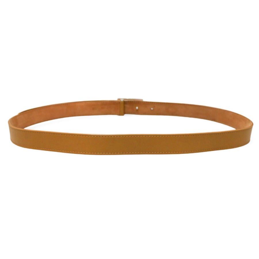 Louis Vuitton leather belt in vendita 1