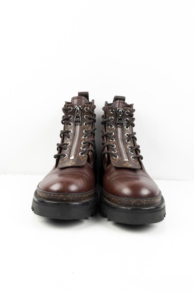 Louis Vuitton x Nigo - Authenticated Oberkampf Boots - Leather Black for Men, Never Worn