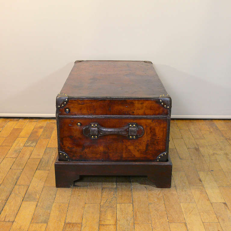 Louis Vuitton Leather Cabin Trunk, circa 1895 In Good Condition In London, GB