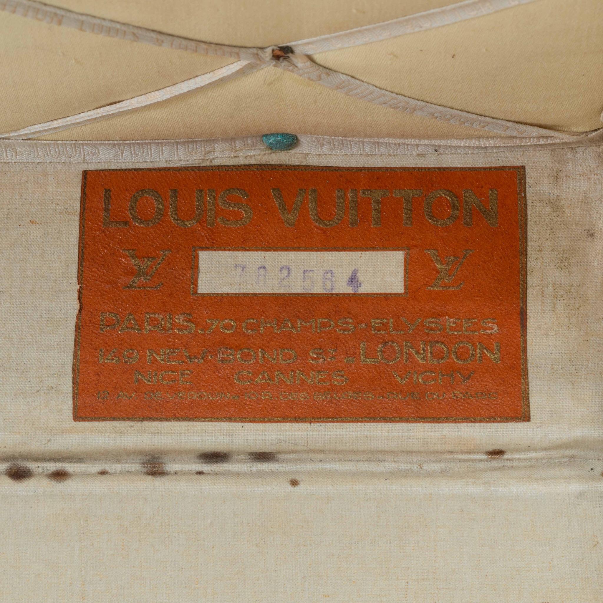 Baule da cabina in pelle Louis Vuitton, 1930 circa in vendita 7