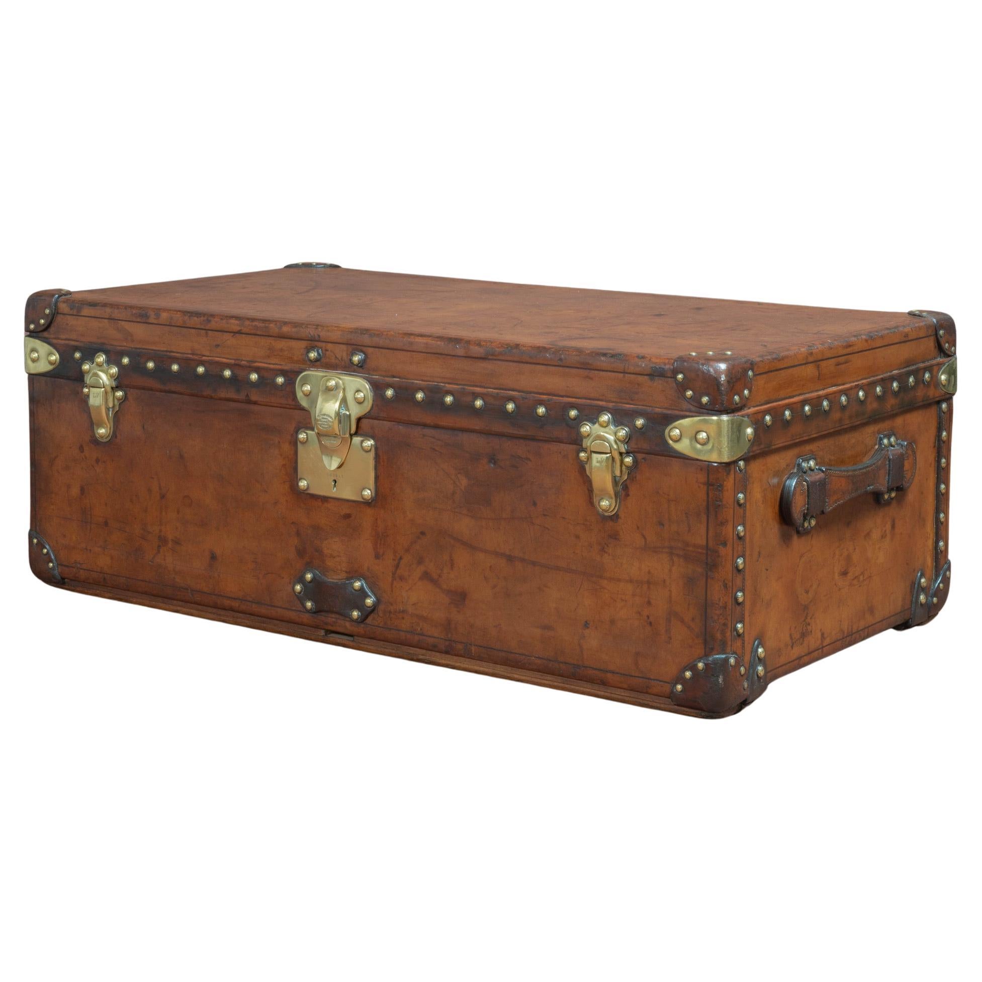 Louis Vuitton Leather Cabin Trunk, circa 1930