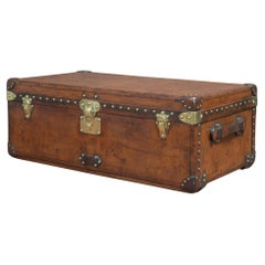 Baule da cabina in pelle Louis Vuitton, 1930 circa