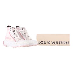 Louis Vuitton Leather & Canvas Monogram LV Squad High-Top Sneakers