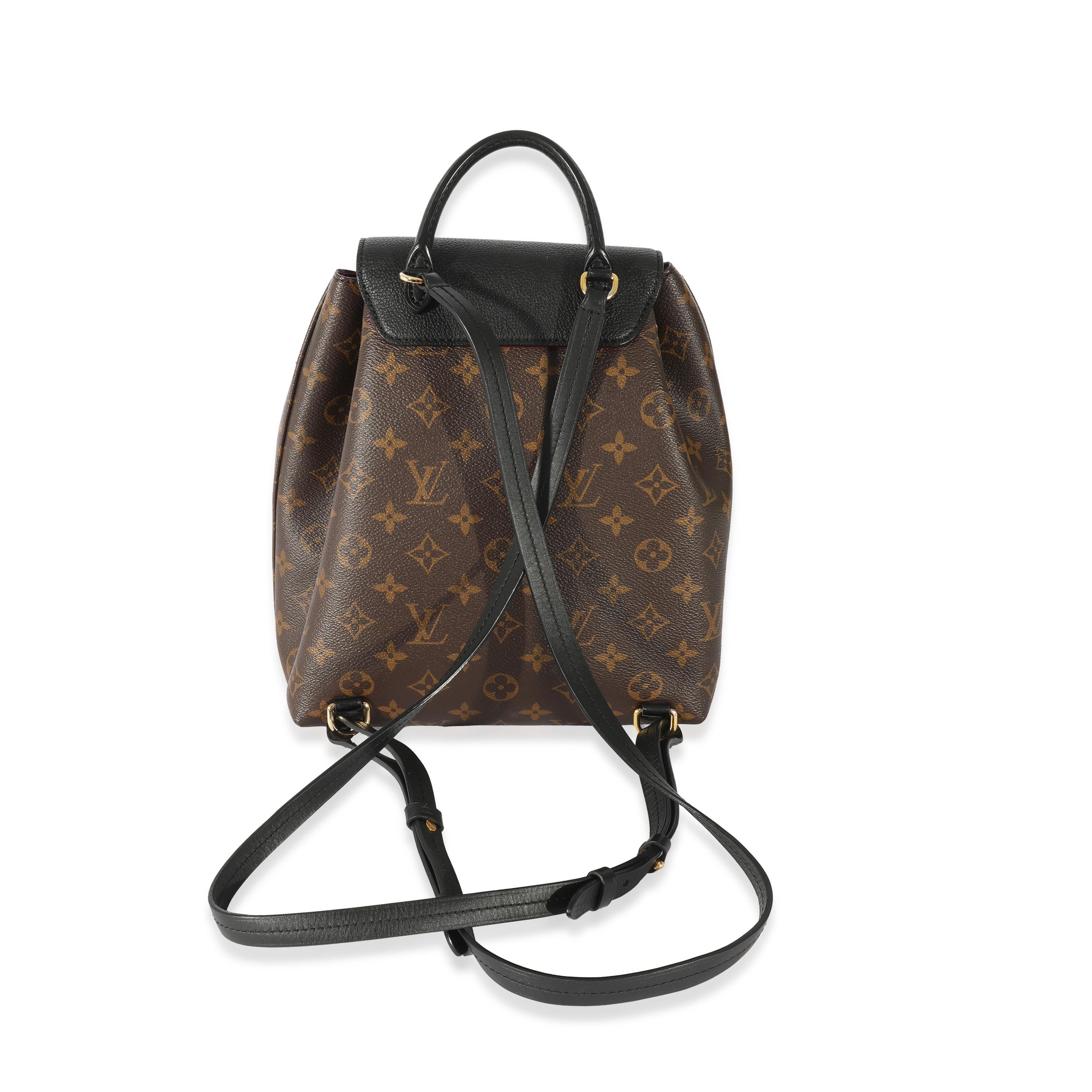 Louis Vuitton Leather Canvas Monogram Montsouris NM PM In Excellent Condition In New York, NY