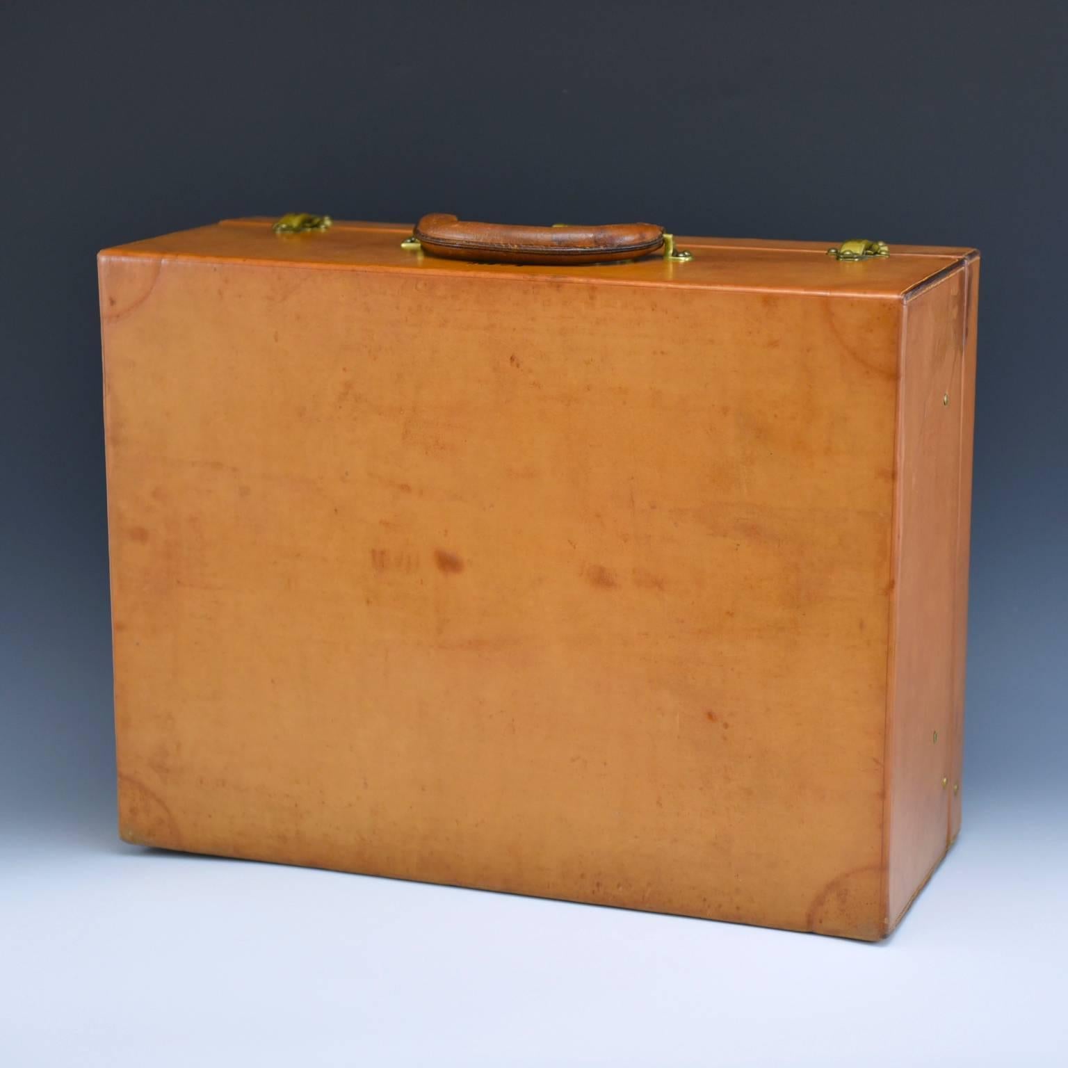 French Louis Vuitton Leather Case, circa 1935 For Sale