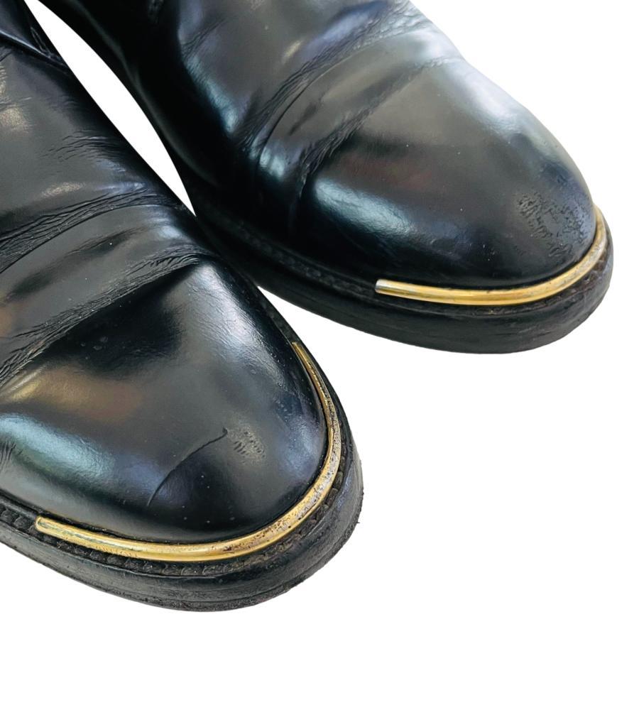 Louis Vuitton Leather Diplomacy Ranger Combat Boots For Sale 3