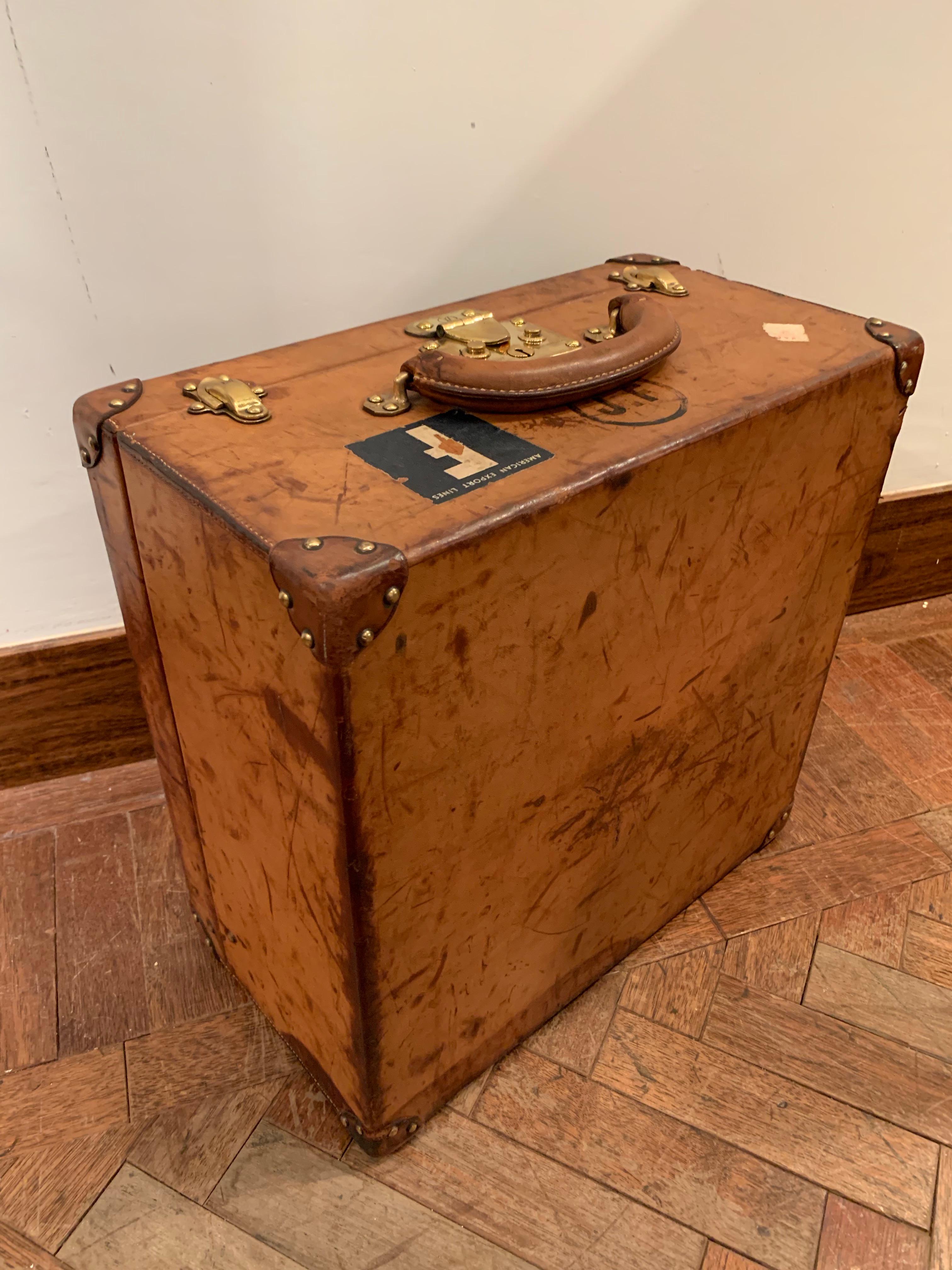 Louis Vuitton Leather Suitcase, Circa 1930 3