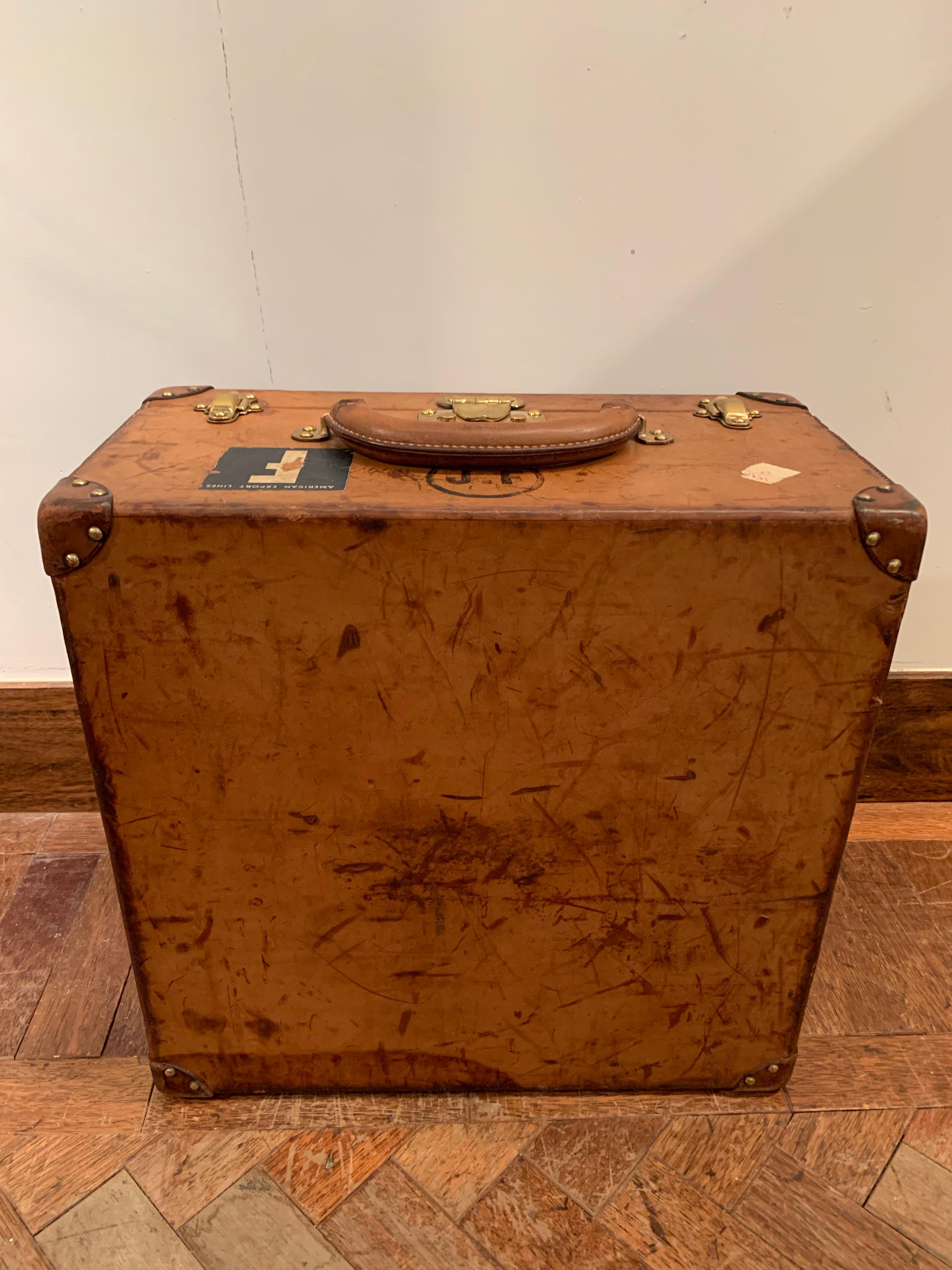 Louis Vuitton Leather Suitcase, Circa 1930 4