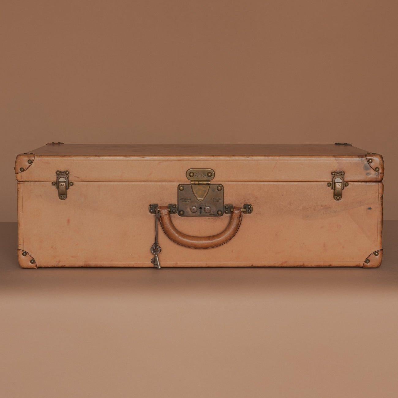 Louis Vuitton Leather Suitcase, circa 1935 For Sale 2