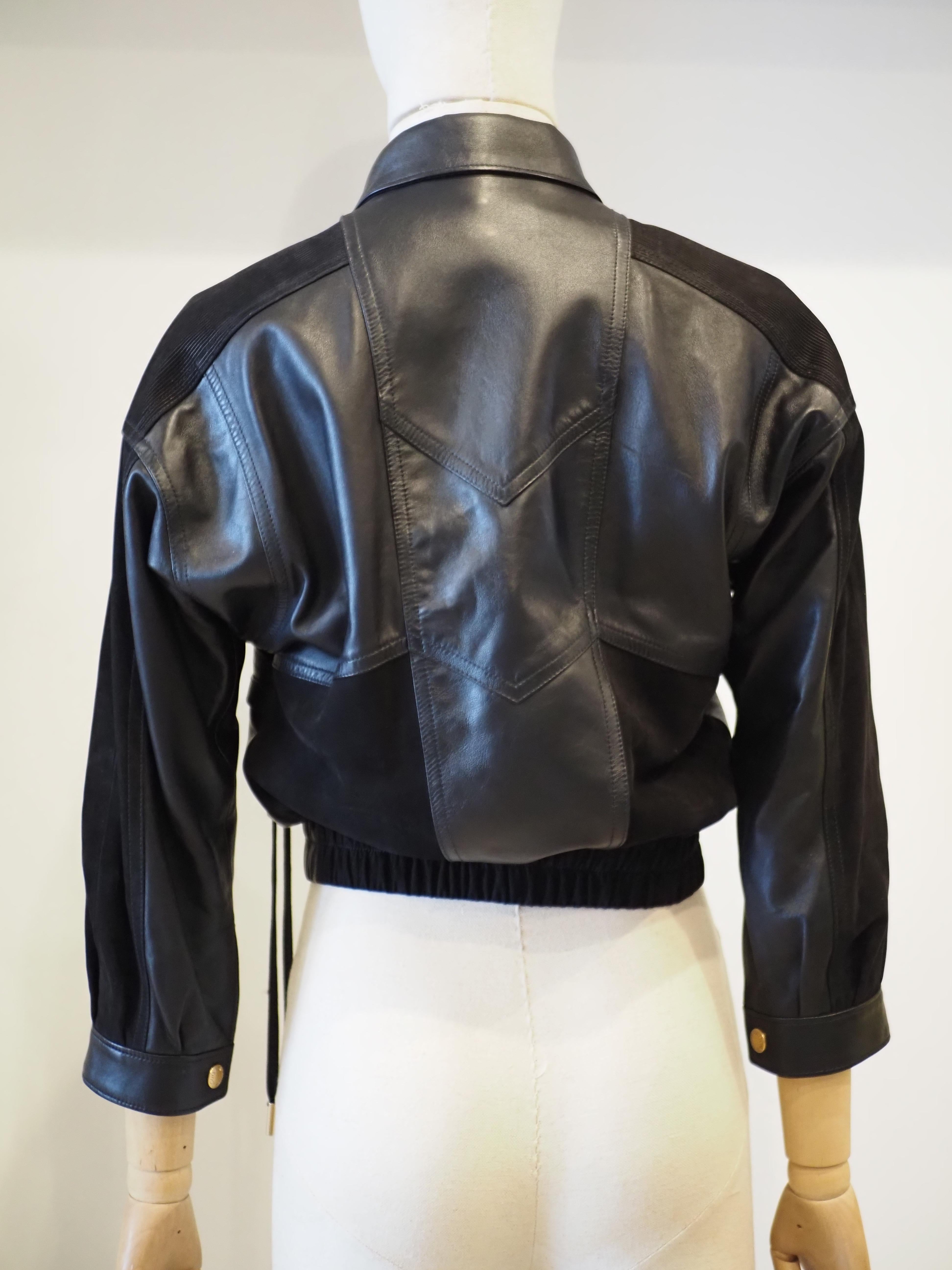 Louis Vuitton Lederjacke aus Samt im Angebot 6