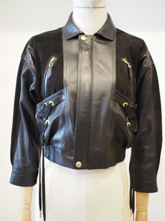 Louis Vuitton Lederjacke aus Samt