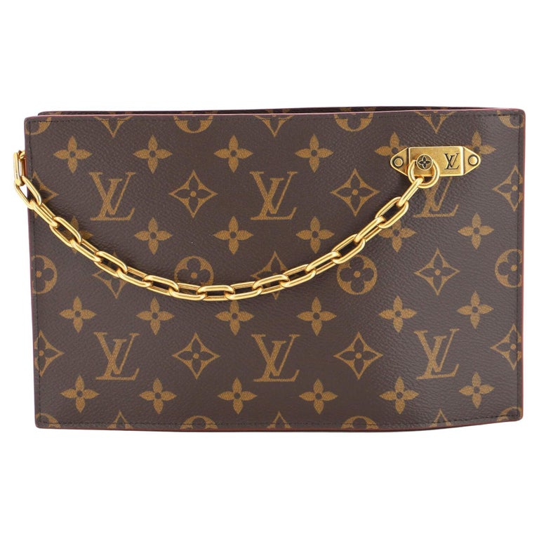Louis Vuitton Pochette Cle Monogram Blue in Taurillon Leather with  Tone-on-Tone - GB