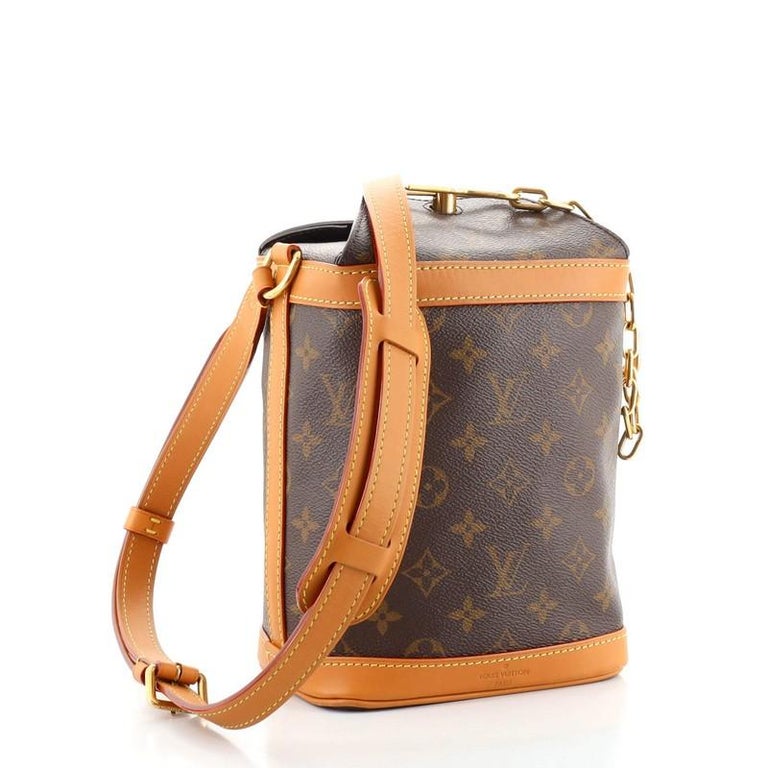 Louis Vuitton LV Unisex Milk Box Bag in Monogram Coated Canvas and Natural  Leather - LULUX