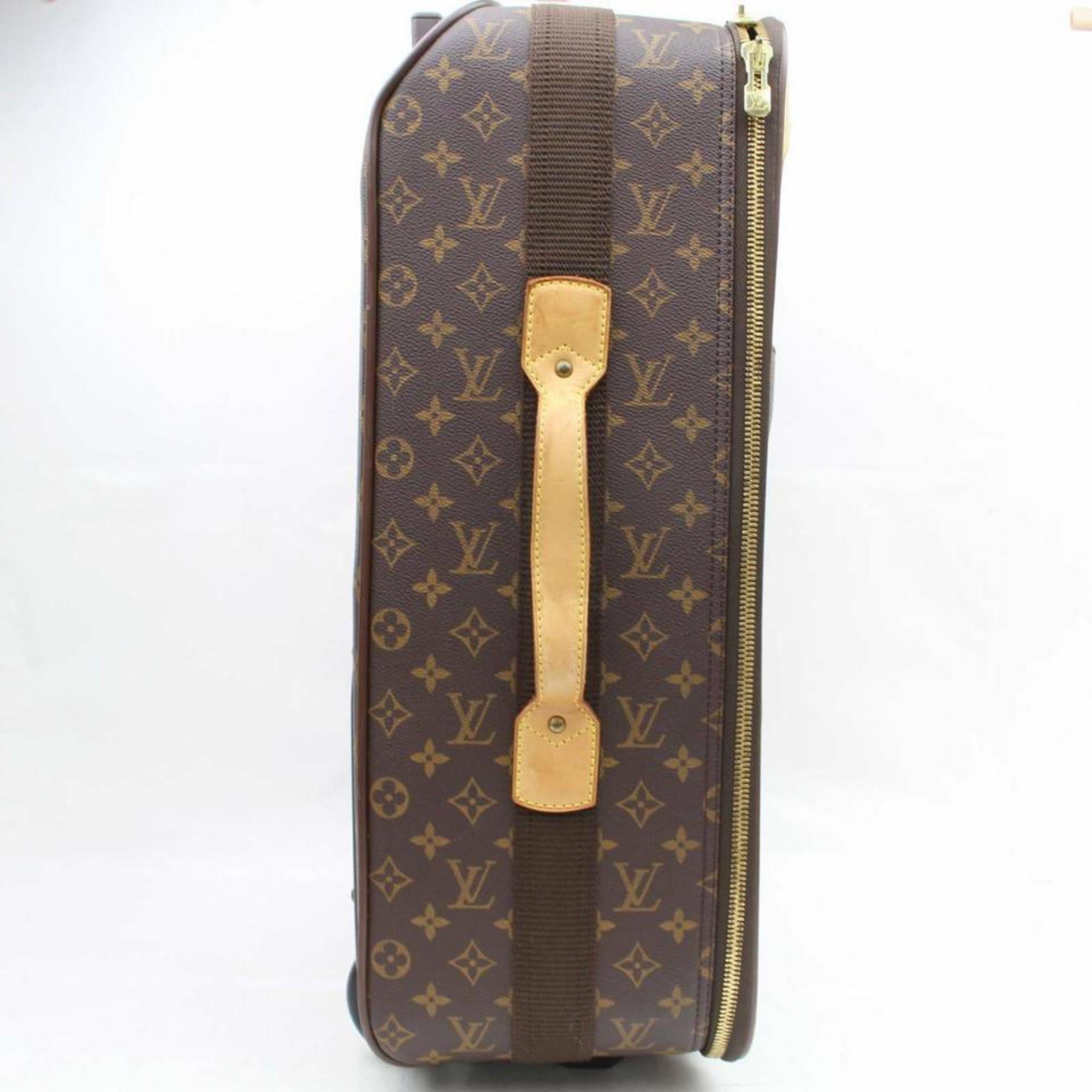 Louis Vuitton Legere 55 Rolling Luggage Carry-on Suitcase 870081 Travel Bag In Good Condition For Sale In Forest Hills, NY