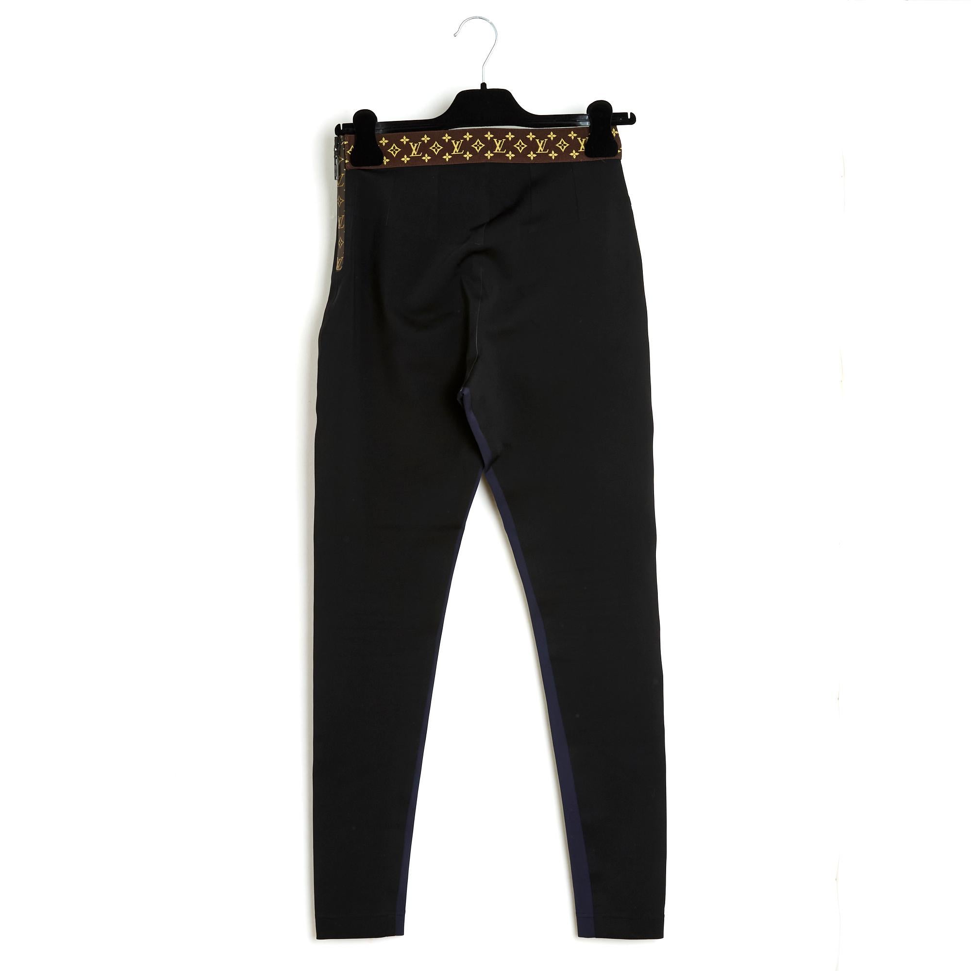 Louis Vuitton Leggings FR36 LV Black Polyamid Pants US27  1