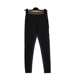 Louis Vuitton Leggings FR36 LV Pantalon noir en polyamide US27