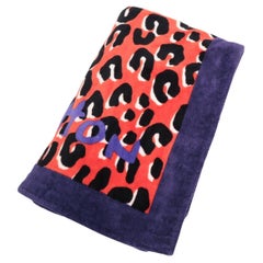 Louis Vuitton Leopard Strandtuch aus Baumwolle Multicolor