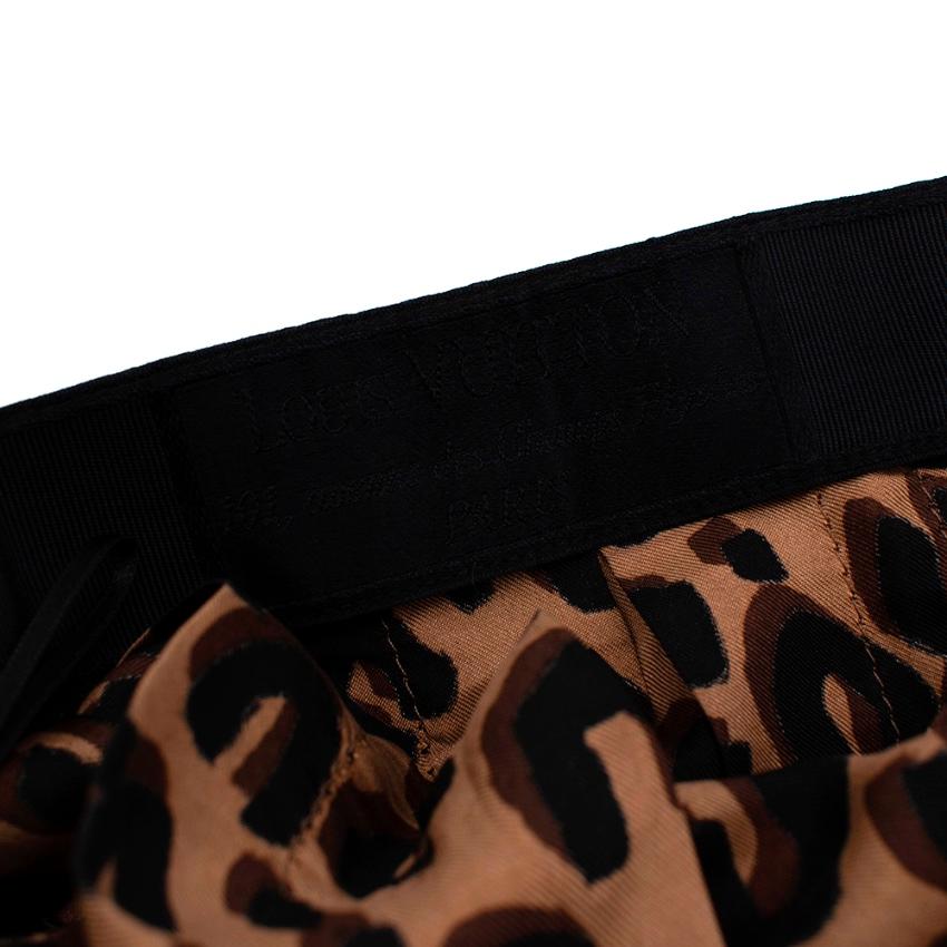 silk leopard print skirt