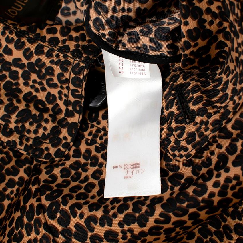 Louis Vuitton Leopard Print Trench Coat - Size US 2 1