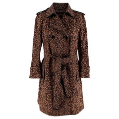 Louis Vuitton Leopard Print Trench Coat - Size US 2