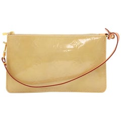Louis Vuitton Lexington Beige Vernis Leather Hand Bag