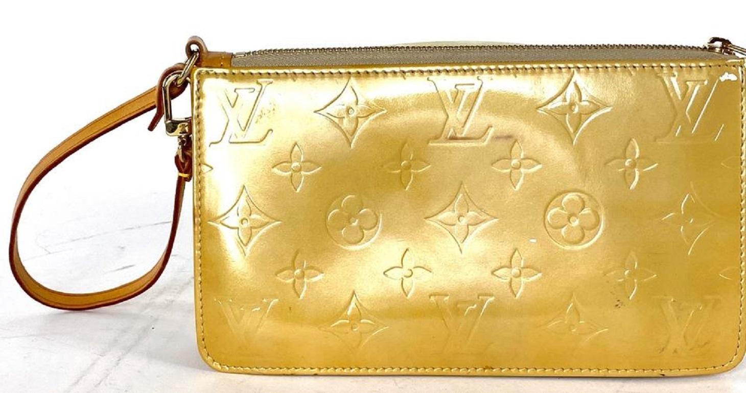 Louis Vuitton Lexington Pochette Accesoires Monogramm Handtasche 5la529 Gelb  im Angebot 3