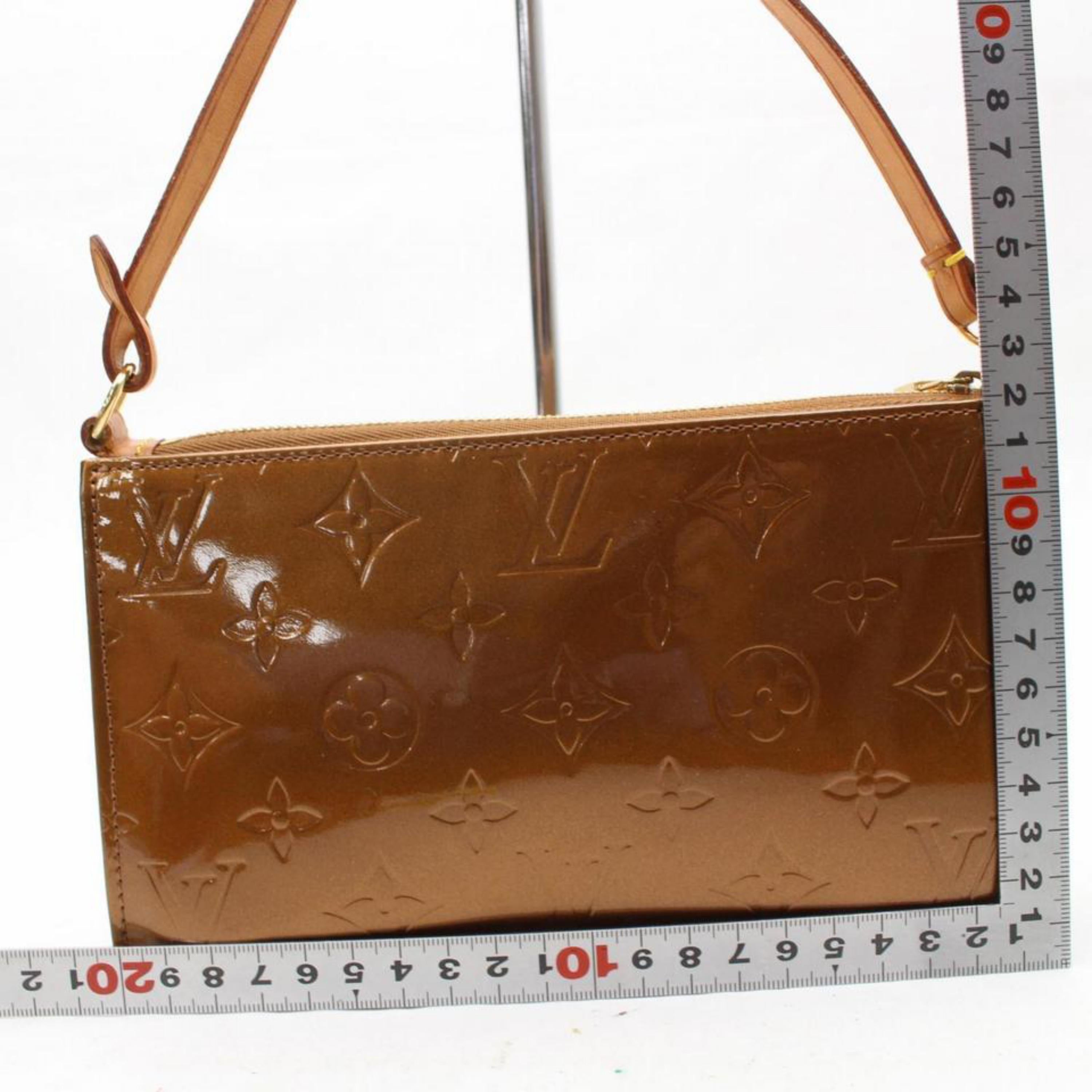 Women's Louis Vuitton Lexington Pochette Bronze Vernis 867660 Brown Shoulder Bag For Sale