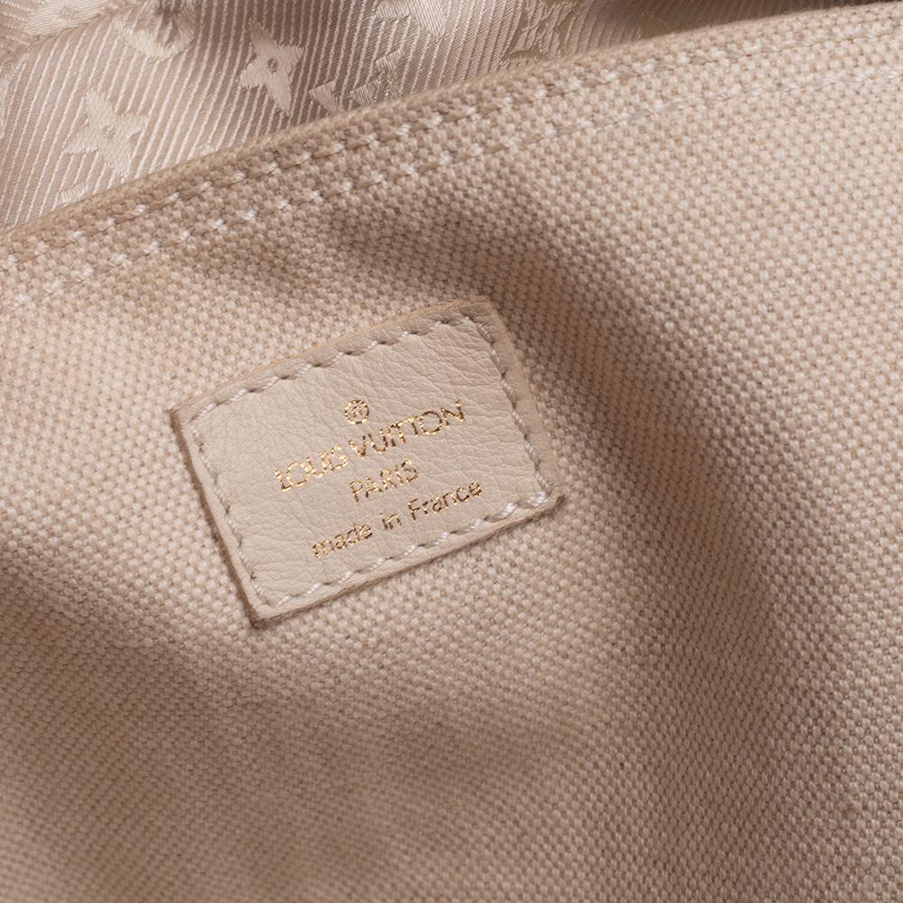 Louis Vuitton Light Beige Canvas Bowly Polka Dot Panama Bag 3