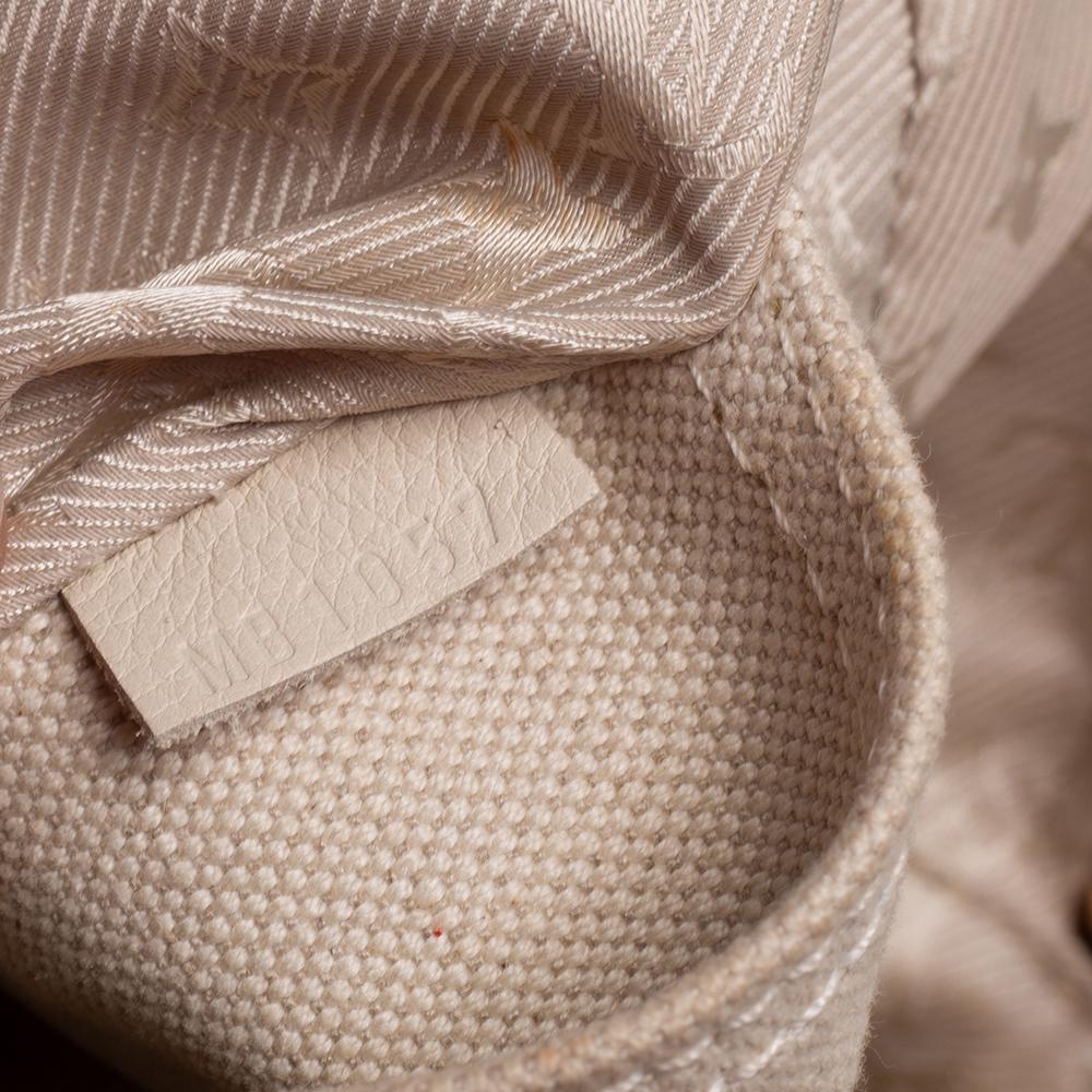 Louis Vuitton Light Beige Canvas Bowly Polka Dot Panama Bag 7