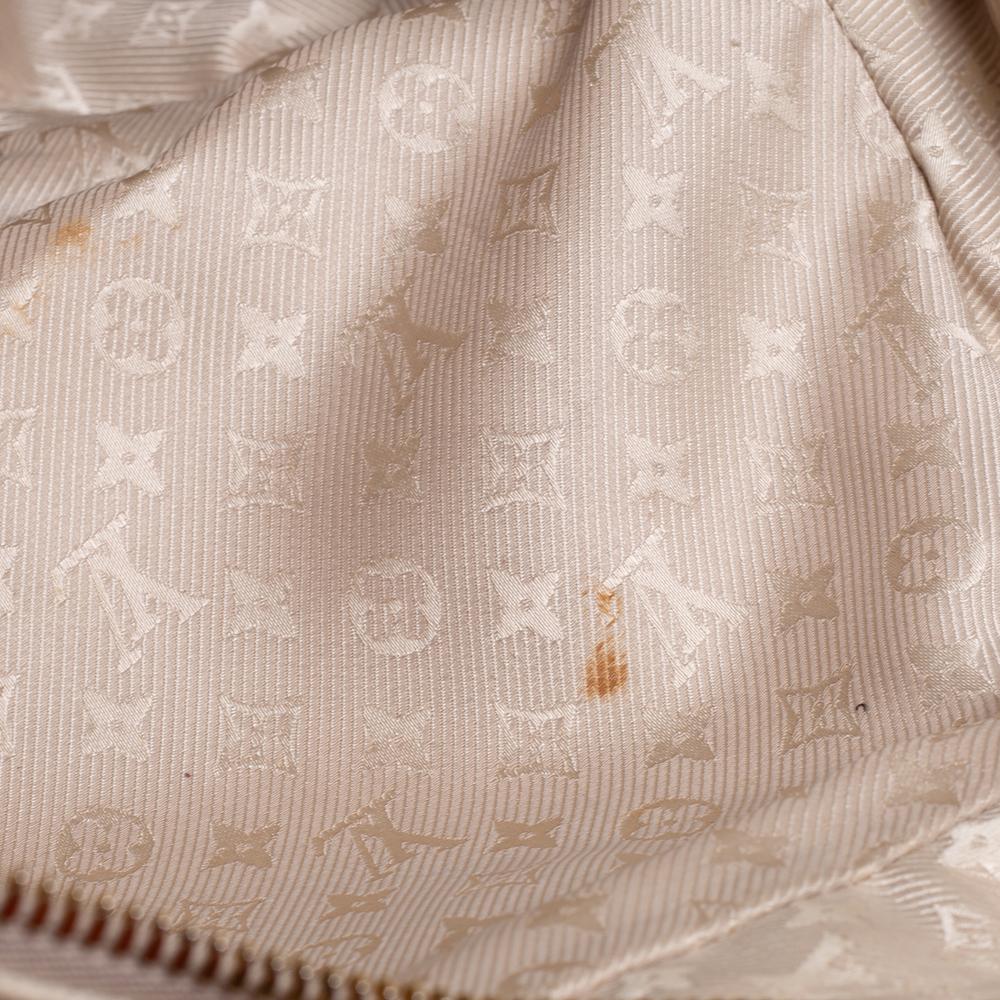 Louis Vuitton Light Beige Canvas Bowly Polka Dot Panama Bag 8