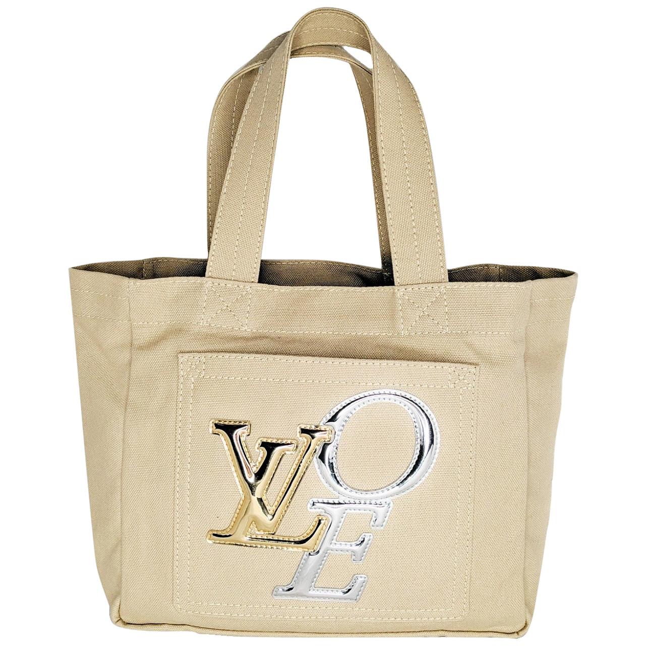 Louis Vuitton Light Beige Canvas Limited Edition That's Love Miroir PM Tote  at 1stDibs