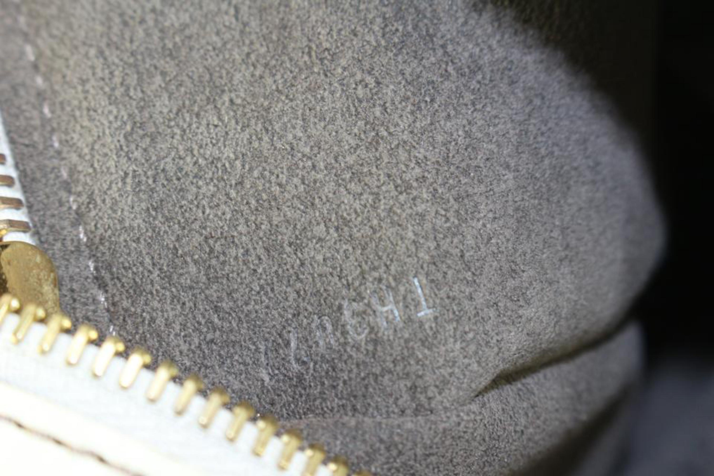 Women's Louis Vuitton Light Beige Sand Monogram Leather Mahina XL Hobo Bag 58lk55s For Sale