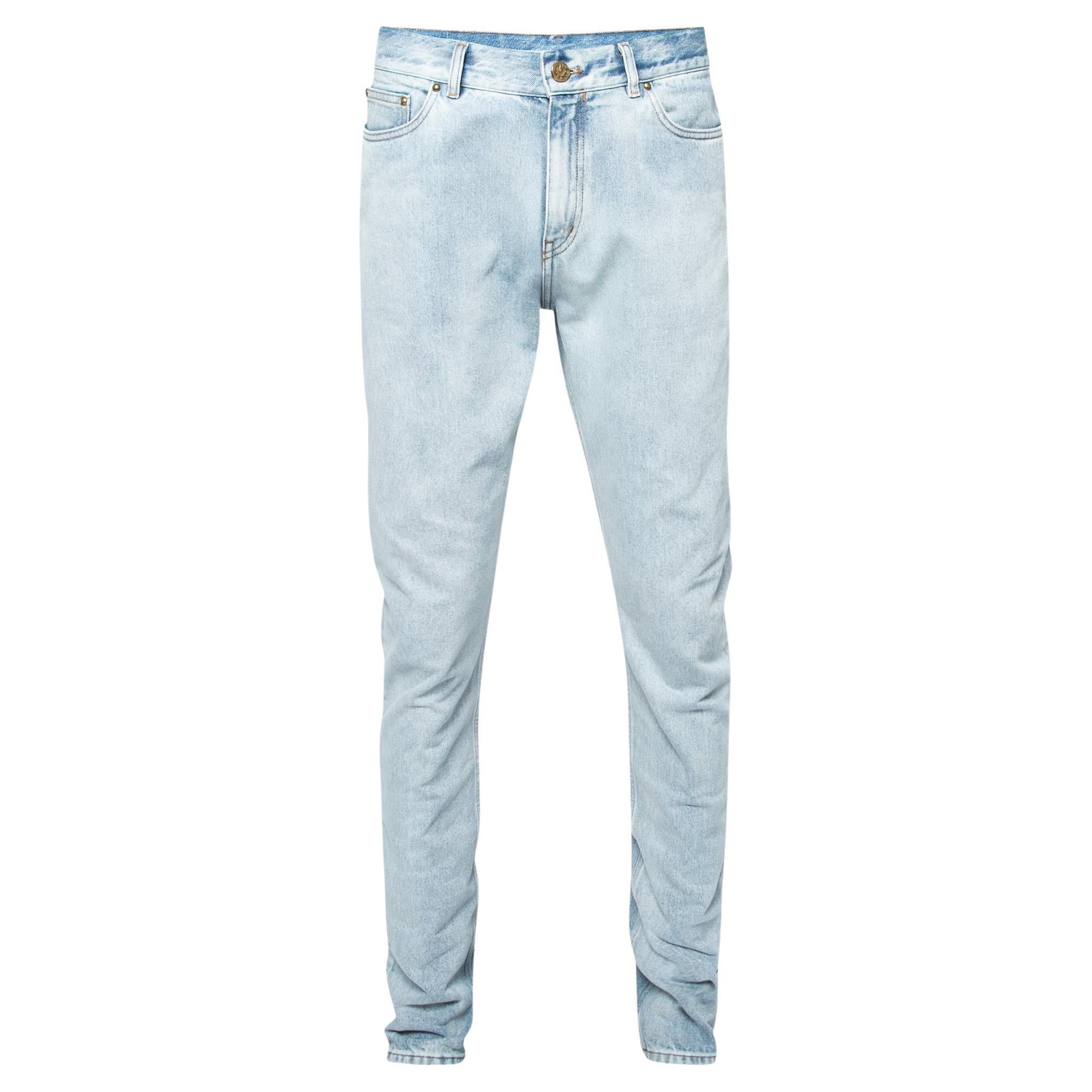 Straight jeans Louis Vuitton Blue size 27 US in Denim - Jeans - 25114117