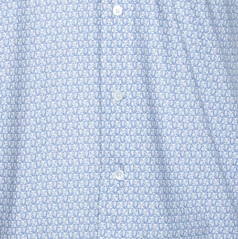 Louis Vuitton Light Blue Monogram Print Cotton Short Sleeve Shirt M In Good Condition In Dubai, Al Qouz 2