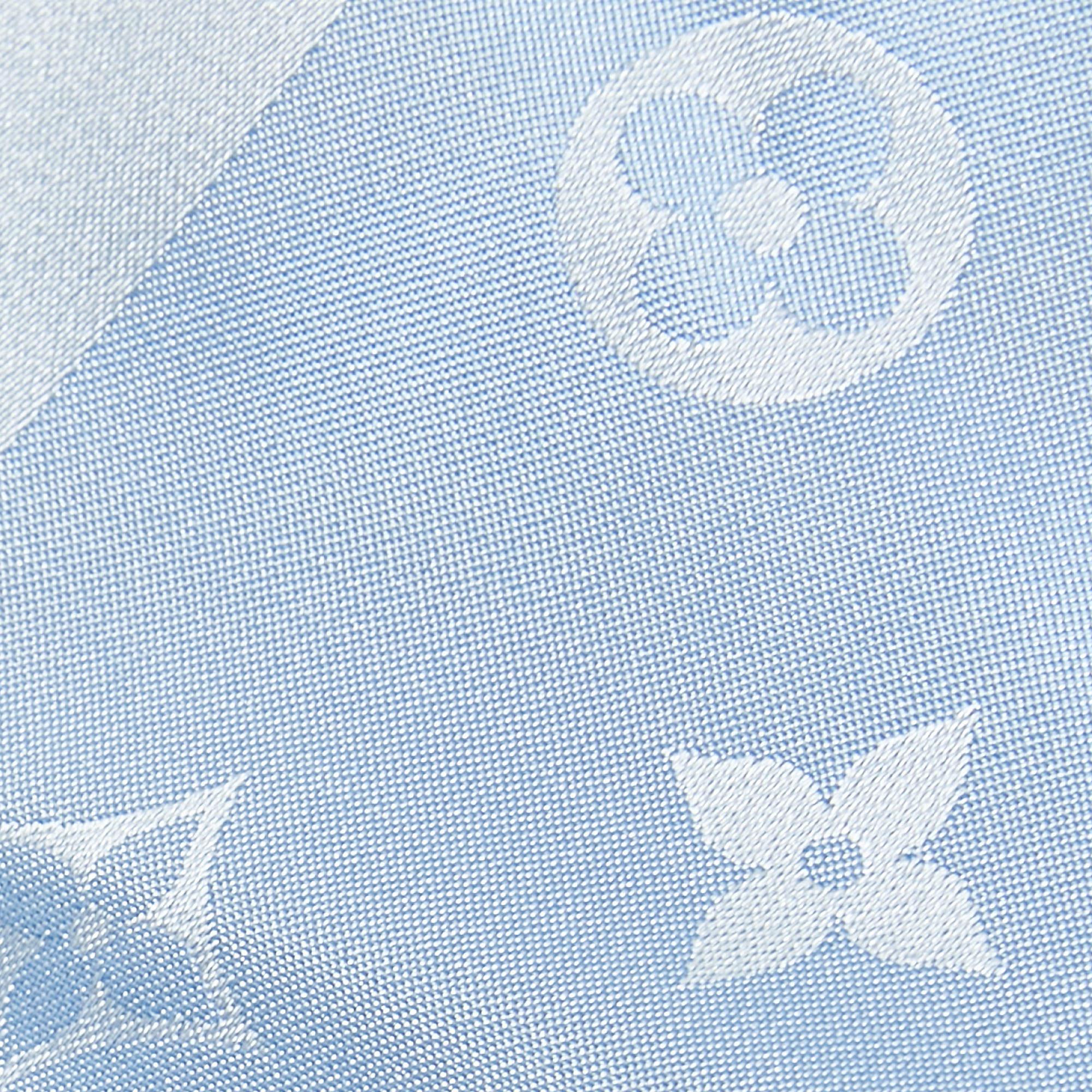 Louis Vuitton Light Blue Monogram Silk Stole In Good Condition For Sale In Dubai, Al Qouz 2