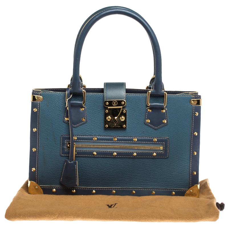 Louis Vuitton Light Blue Suhali Leather Le Fabuleux Bag 6