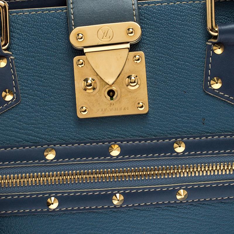 Louis Vuitton Light Blue Suhali Leather Le Fabuleux Bag 3