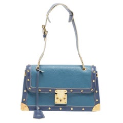 Louis Vuitton Light Blue Suhali Leather Le Talentueux Bag