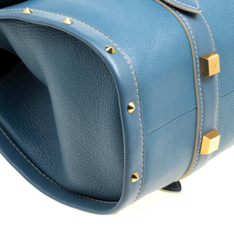 Louis Vuitton Light Blue Suhali Leather L'Epanoui GM bag 7