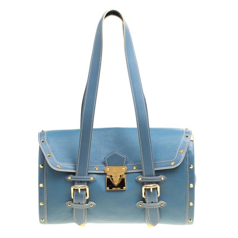 Louis Vuitton Light Blue Suhali Leather L&#39;Epanoui GM bag For Sale at 1stdibs