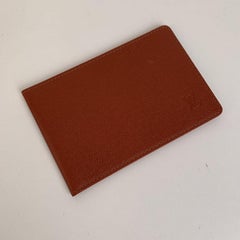 Louis Vuitton Light brown Tan Taiga Leather ID Document Holder