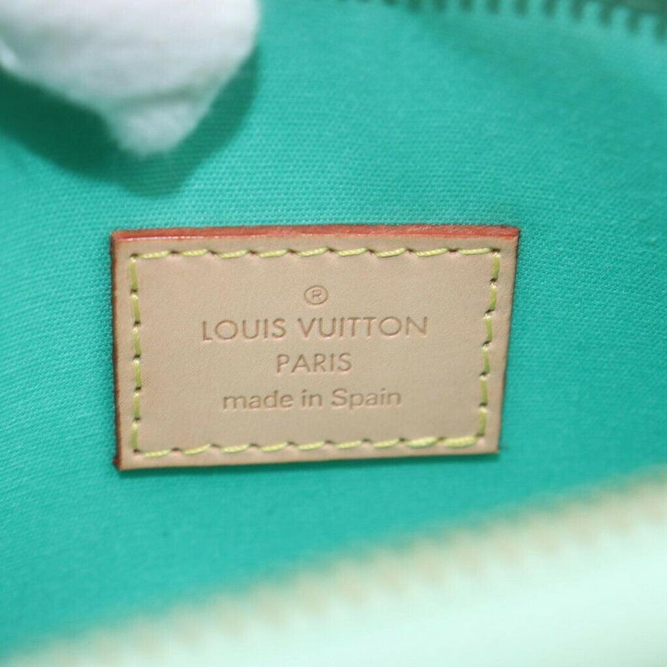 Louis Vuitton Light Green Monogram Vernis Mallory Square Pochette  863361  5