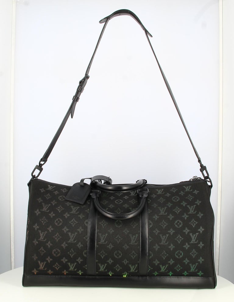 Keepall Travel Bag Louis Vuitton Black In Synthetic
