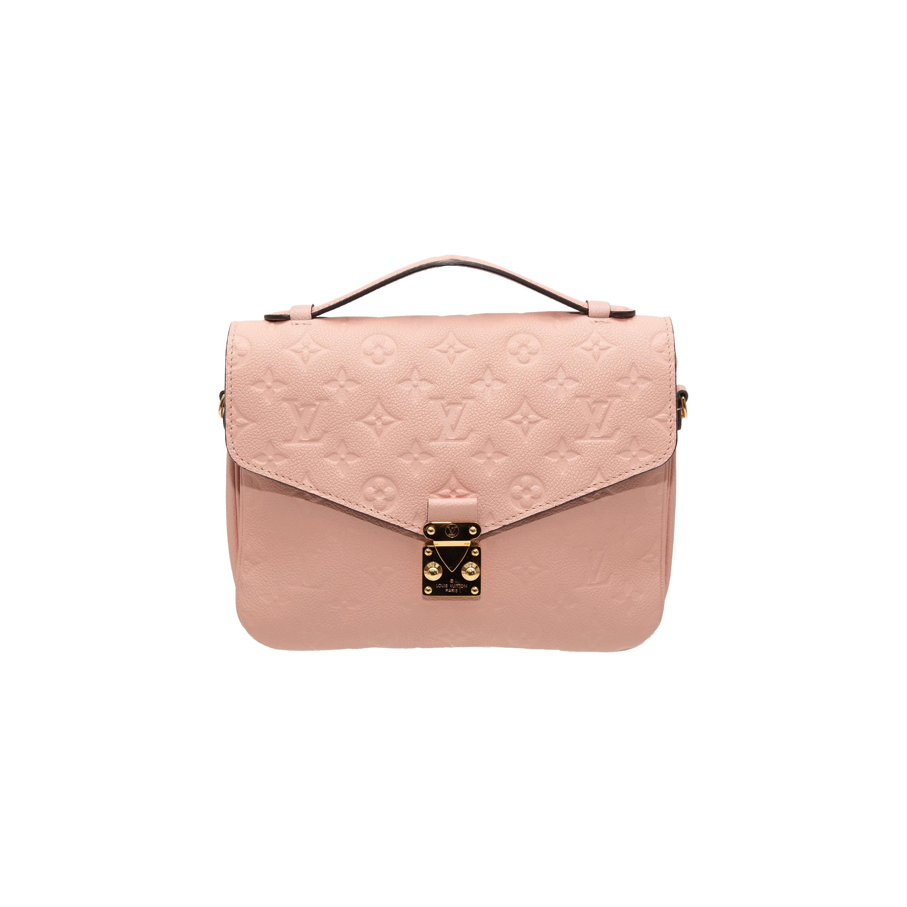  Louis Vuitton Light Pink Empreinte Pochette Metis Bag
