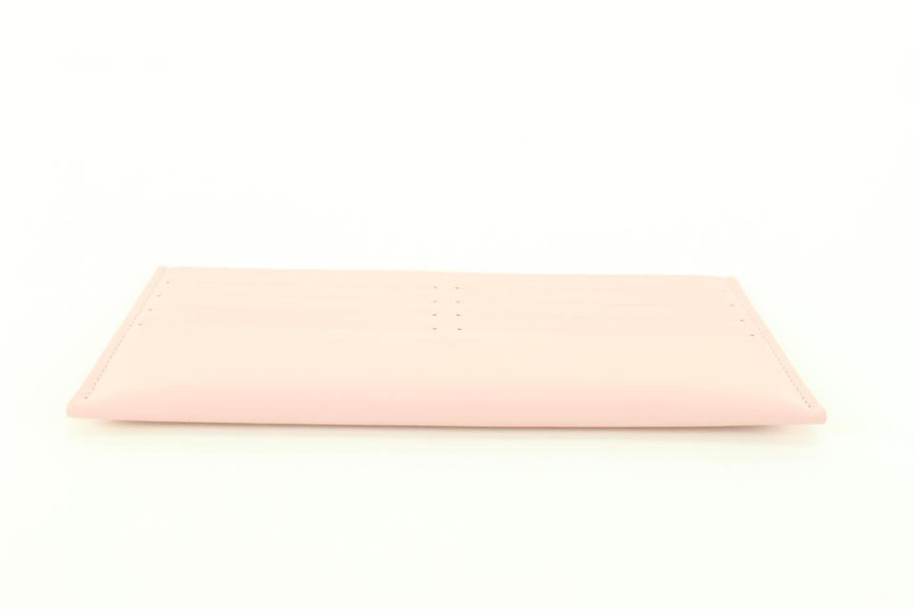 Women's Louis Vuitton Light Pink Leather Long Card Holder Felicie Insert 13lk810s For Sale