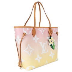 LOUIS VUITTON light pink Monogram Gian NEVERFULL MM BY THE POOL Bag